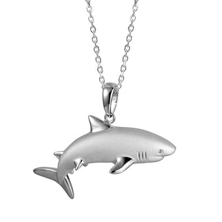 Sterling Silver Shark Pendant