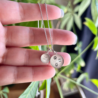 Cat Lover Sterling Silver Charm Necklace