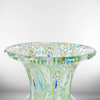White Peacock Stargown Amphora Vase