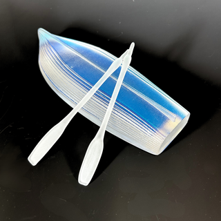 Aural Glass Boat with Oars
