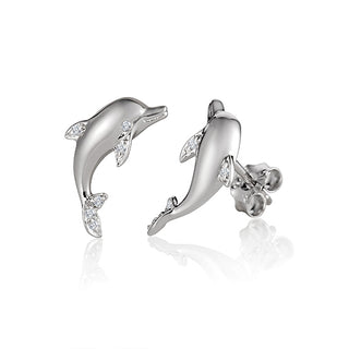 Dolphin Post Earrings