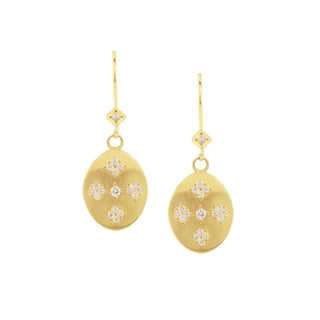 "Moon and Stars" Diamond Earrings in 18k Gold