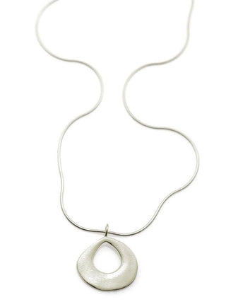 Thick Open Drop Pendant Necklace