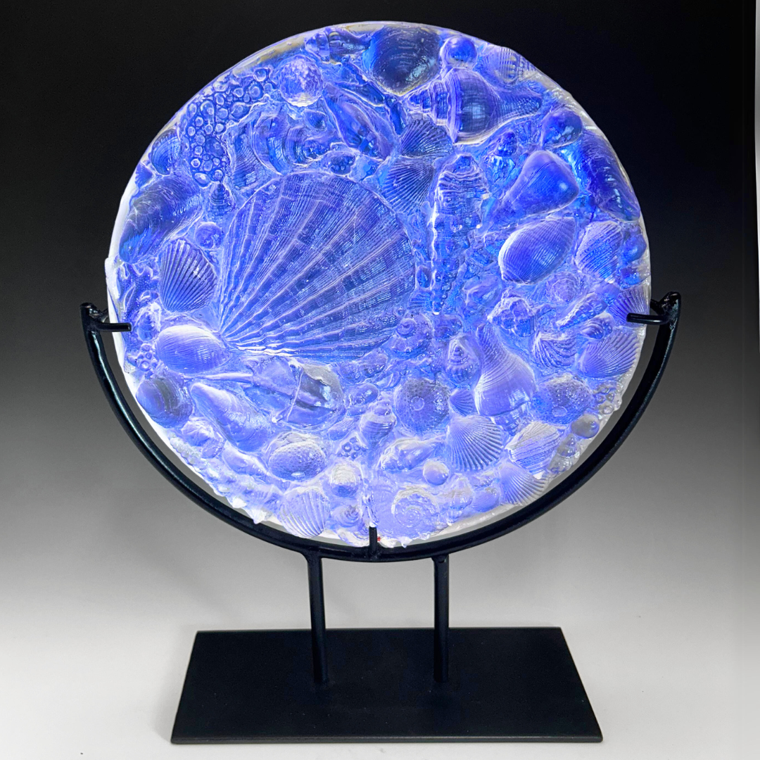 Aural Dichroic Shell Disk – The Glass Station Studio and Gallery