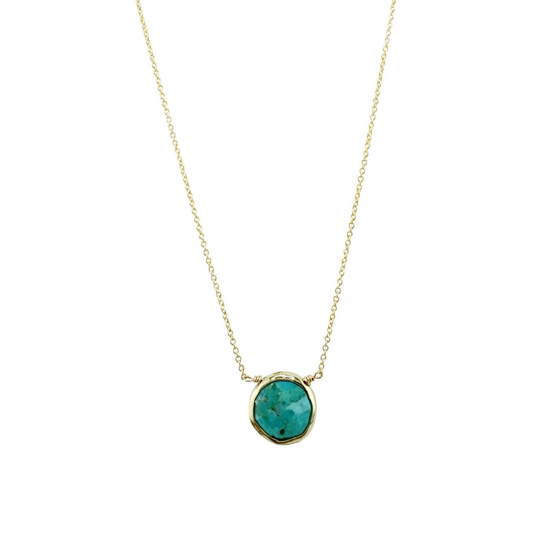 Turquoise Circles Necklace