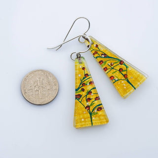 Vine Triangle Earrings