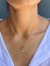Load image into Gallery viewer, Two Open Hearts Necklace
