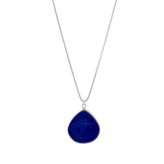 Lapis Raindrop Necklace