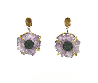Stalactite Slice Earrings