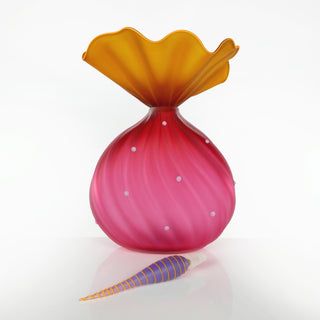 BOBtanical Lima Vase in Ruby