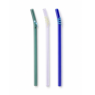 Bent Glass Straw - 9"