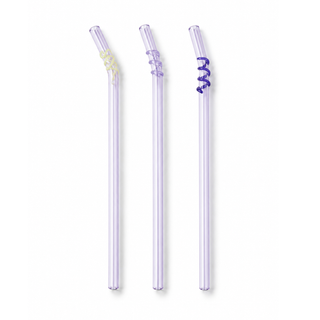 Bent Glass Straw - 9"
