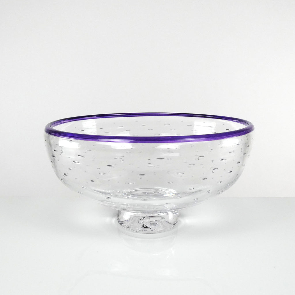 The Bubbly Low Bowl – The Glass Station Studio and Gallery