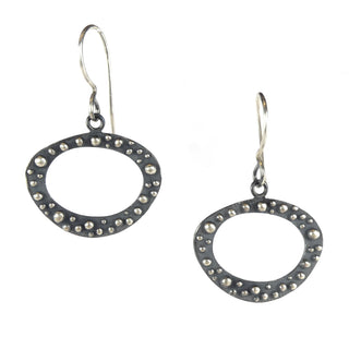 Bumpy Ring Hook Earrings
