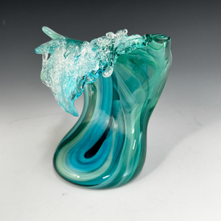 Glass Wave Sculpture