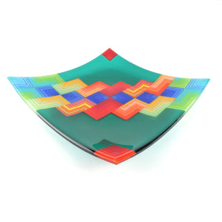 'Joyful Way' Fused Glass Platter