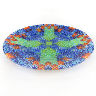 'Green Energy' Round Glass Platter