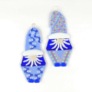 Mustachioed Gnome Christmas Ornament