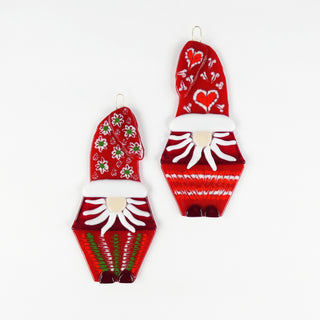 Mustachioed Gnome Christmas Ornament