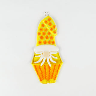 Mustachioed Gnome Christmas Ornament