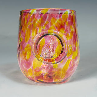 Colored Block Island Stemless Wine Glasses