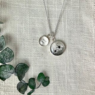 Best Mom Sterling Silver Charm Necklace