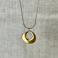 Load image into Gallery viewer, Gold Vermeil Thick Open Drop Necklace
