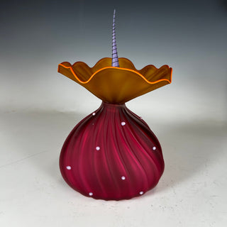 BOBtanical Lima Vase in Ruby