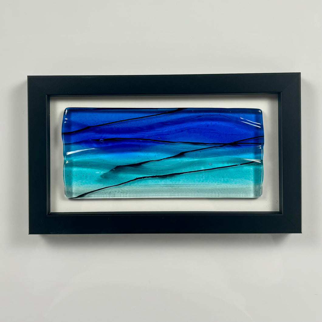 Mini Wide Seascape Framed Glass