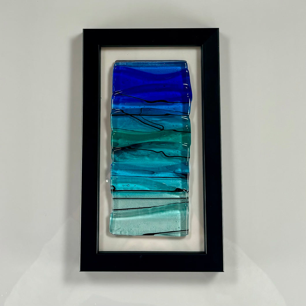 Mini Long Seascape Framed Glass