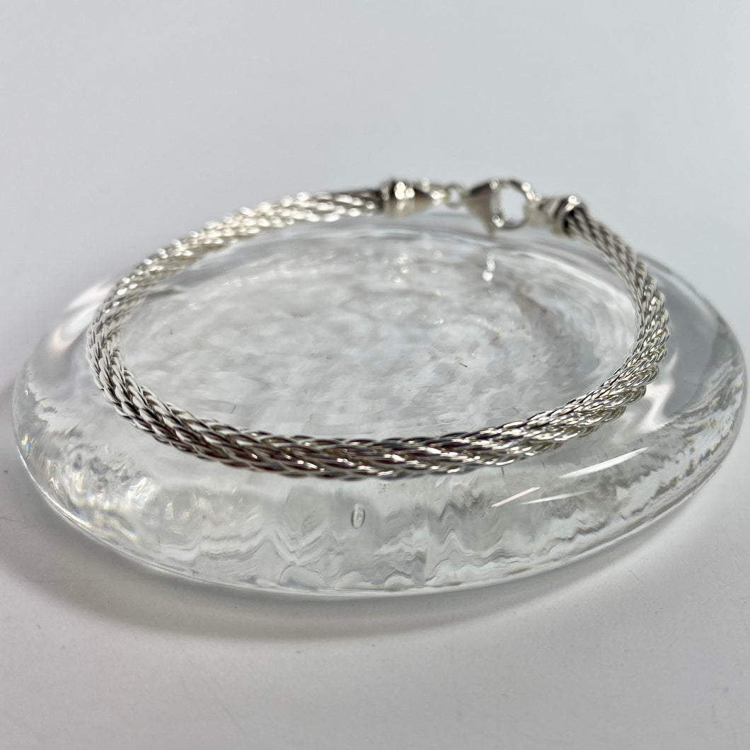 Sterling Silver 2mm Cable Bracelet