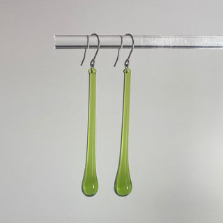 Long Ondine Glass Drop Earrings