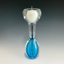 Load image into Gallery viewer, Classic Swedish Style Handblown Glass Tall Candle Holder
