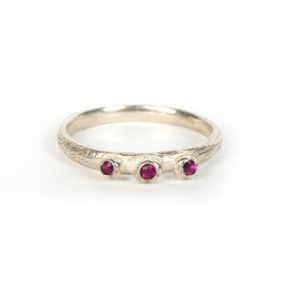 Thin Barnacle Ruby Ring