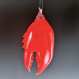 Hanging Glass Lobster Claw Ornament