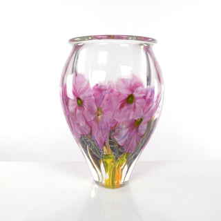 Multi-Floral Paperweight Vase #35