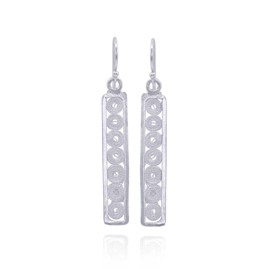 Maxandra Silver Filigree Post Earrings