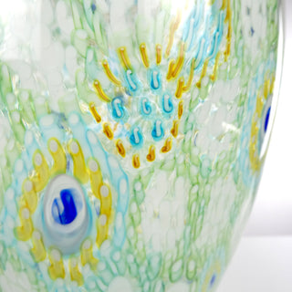 White Peacock Stargown Amphora Vase