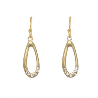 Miro Raindrop Earrings with Diamons
