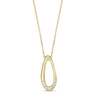 Miro Raindrop Necklace with Diamonds