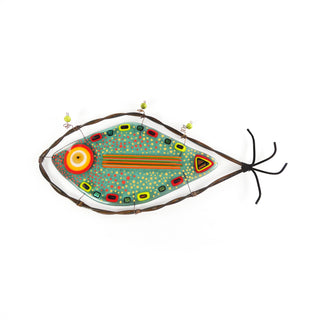 Large Fused Glass Fish Wall Art