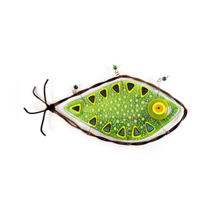 Large Fused Glass Fish Wall Art