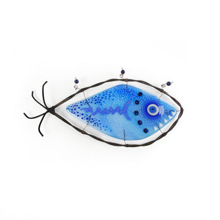 Large Fused Glass Fish Wall Art