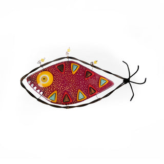 Large Fused Glass Fish Wall Art