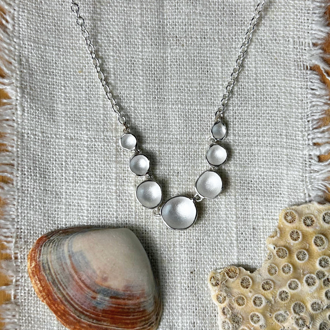 Medium Sterling Silver Gradient Necklace