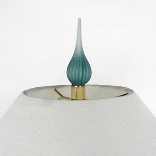 Sage and Cobalt Agate 3 Way Lamp