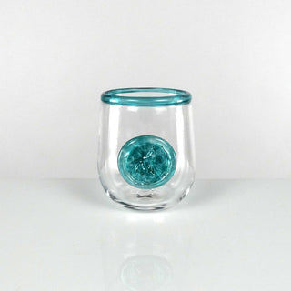Stemless Wine Glass | Block Island Lip Wrap