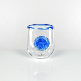 Stemless Wine Glass | Block Island Lip Wrap