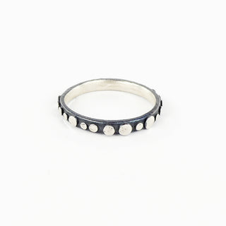 Thin Disco Textured Ring