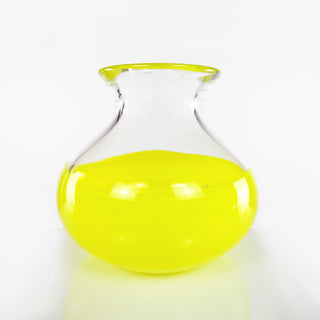 Yellow and Clear Encalmo Vase